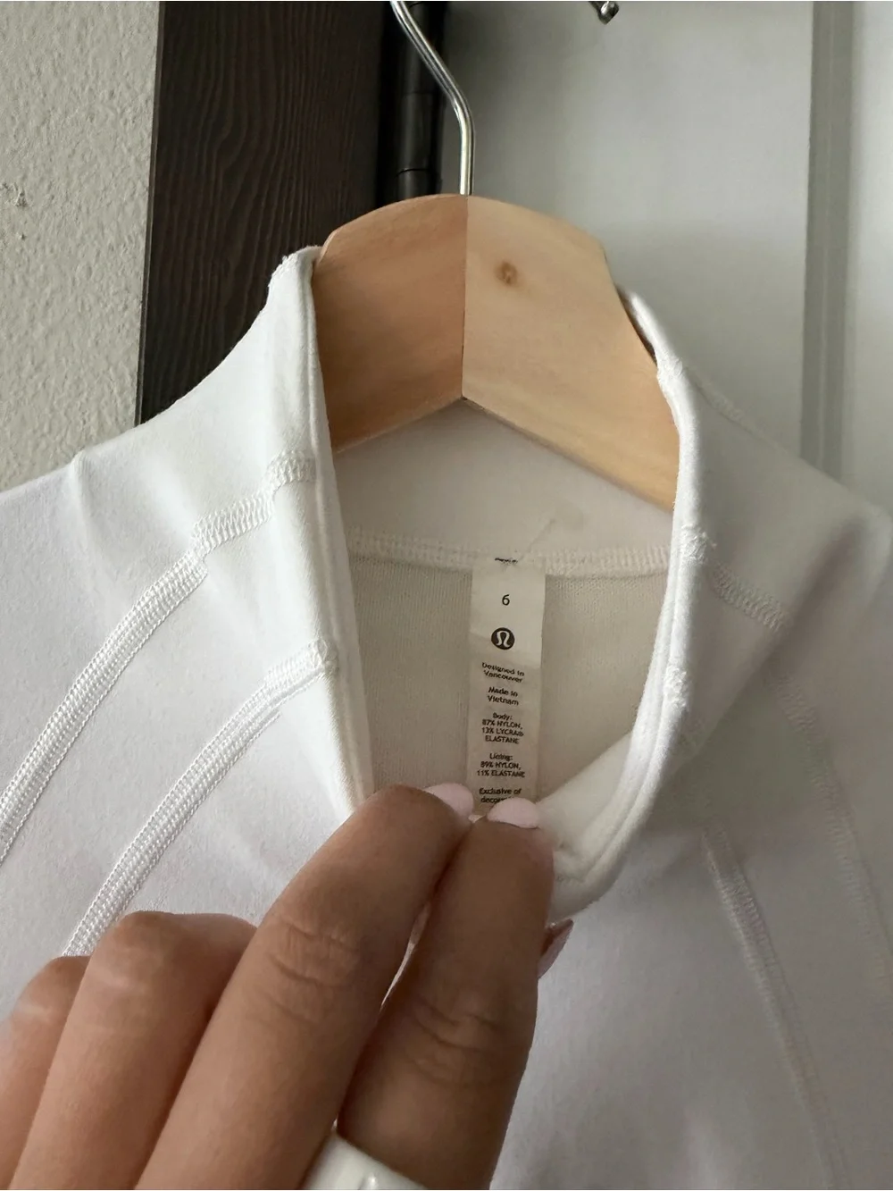 lululemon White define jacket full length